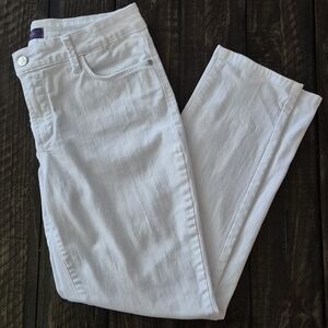 NYDJ Women's 8 Marilyn White Jeans